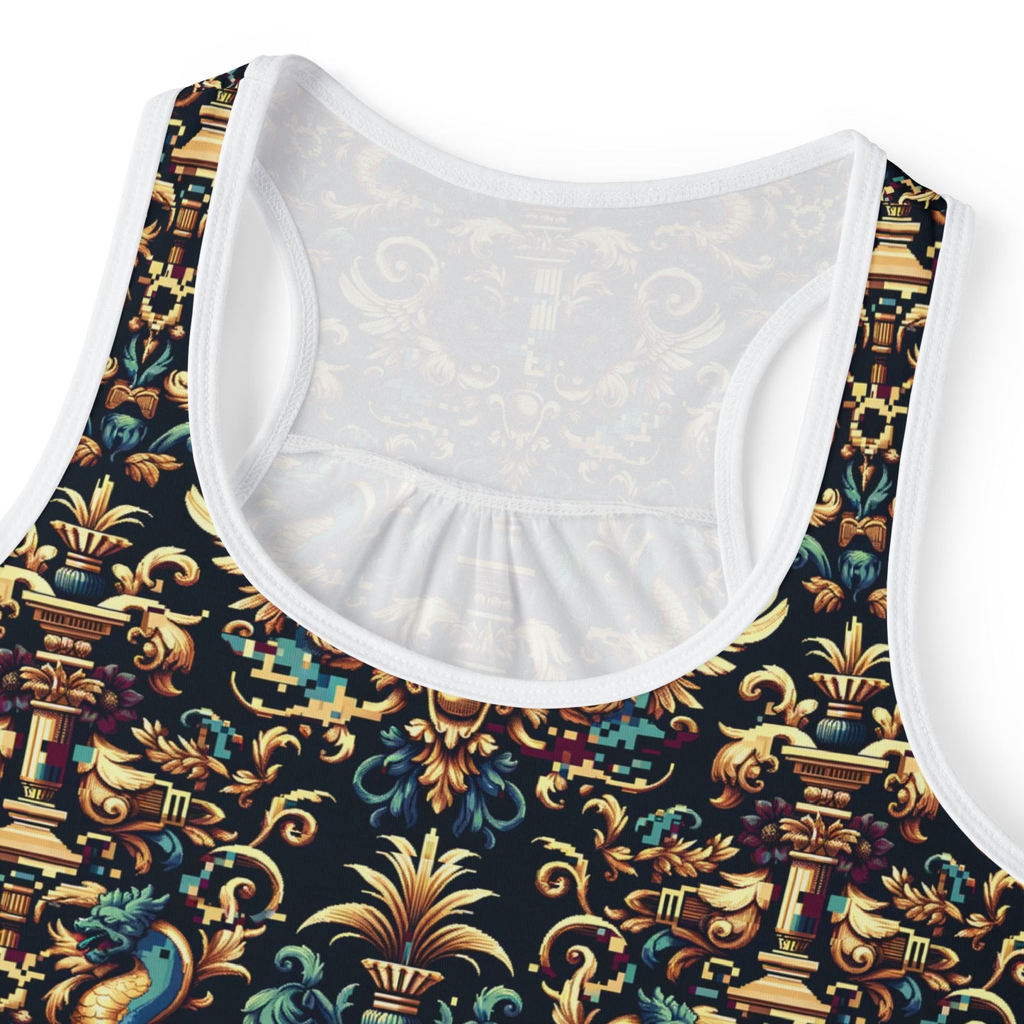 Digital Renaissance Modern Baroque Fusion Women's Tank Top - 8404 Design-57