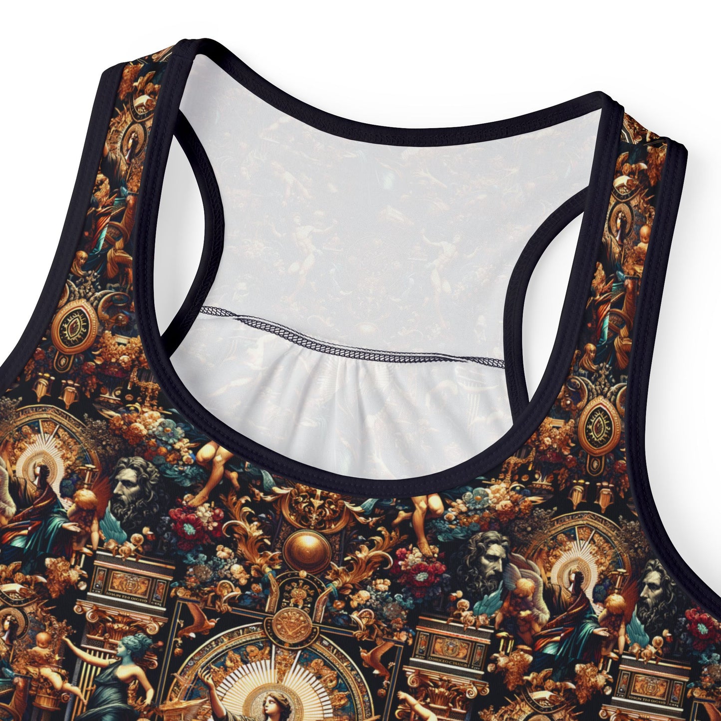 Digital Renaissance Luxurious Streetwear Inspired By Classical Art With a Modern Twist Women's Tank Top - 8404 Design-64