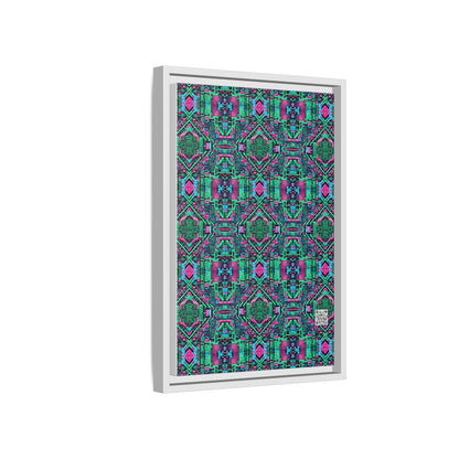 Digital Glitch Vibes Tech-Inspired Streetwear Matte Canvas, Framed (multi-Color) - 8404 Design-71 B