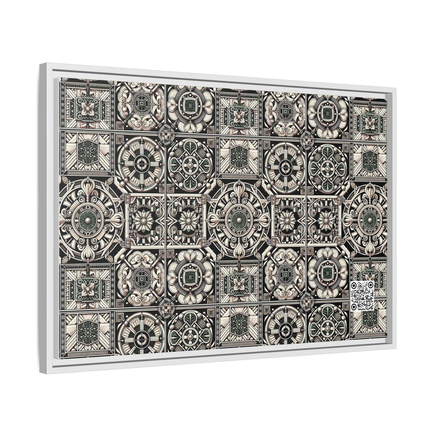 Cyber Garden Party Tech Garden Extravaganza Matte Canvas, Framed (multi-Color) - 8404 Design-45 A