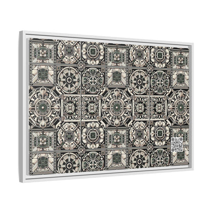 Cyber Garden Party Tech Garden Extravaganza Matte Canvas, Framed (multi-Color) - 8404 Design-45 A