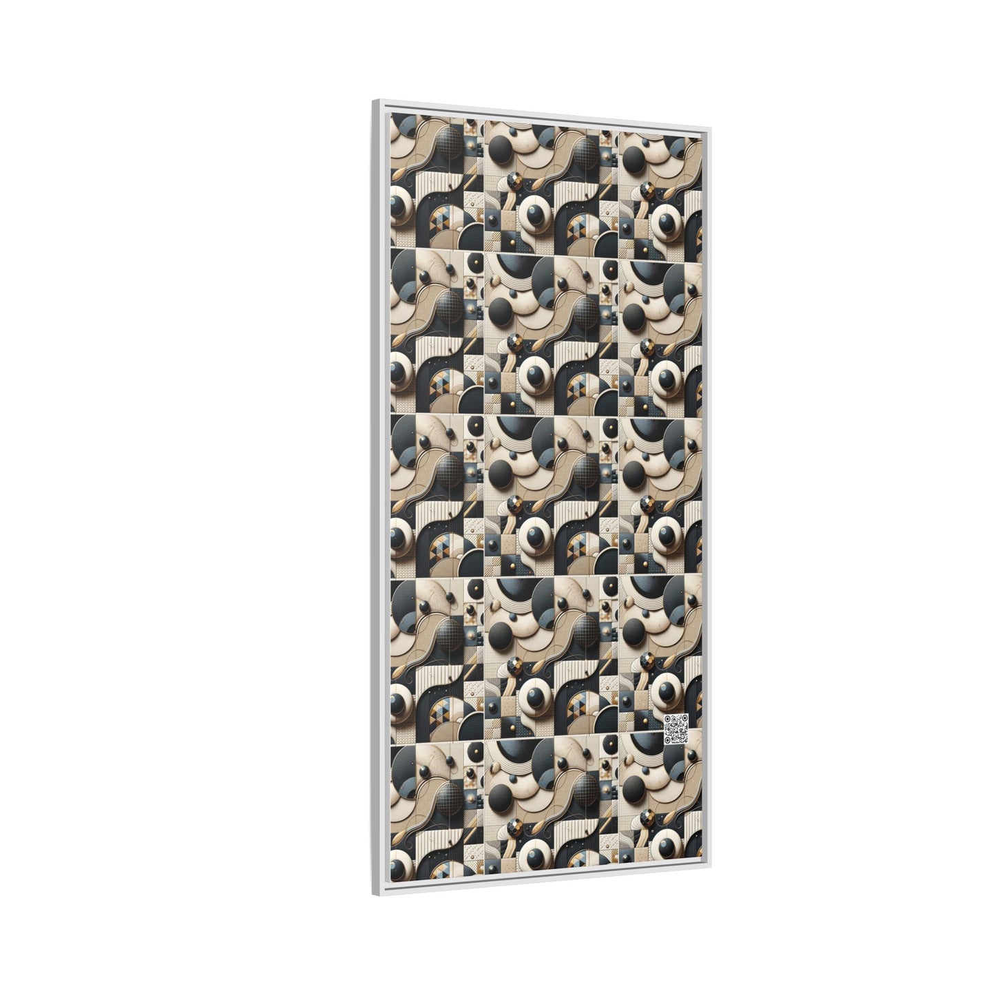 Tech-forward Luxe Streetwear Tech Luxe Fusion Matte Canvas, Framed (multi-color) - 8404 Design-71 B