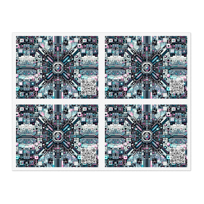 Digital Renaissance Tech-Forward Maximalism Sticker Sheets - 8404 Design-44