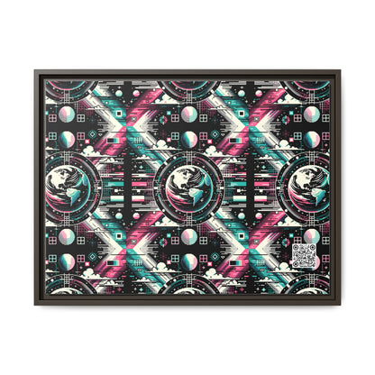 Digital Artistry Digital-native Streetwear Matte Canvas, Framed (multi-color) - 8404 Design-62 A