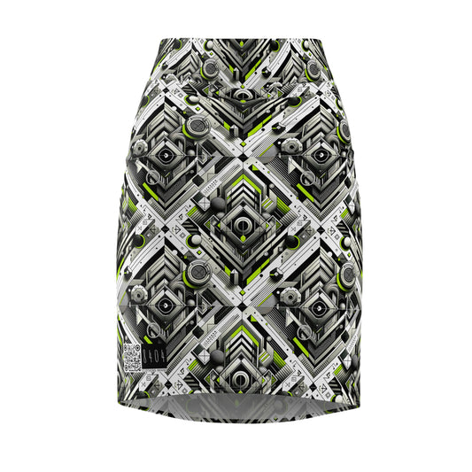 Elevated Sporty Tech Tech-Forward Streetwear Women's Pencil Skirt - 8404 Design-70