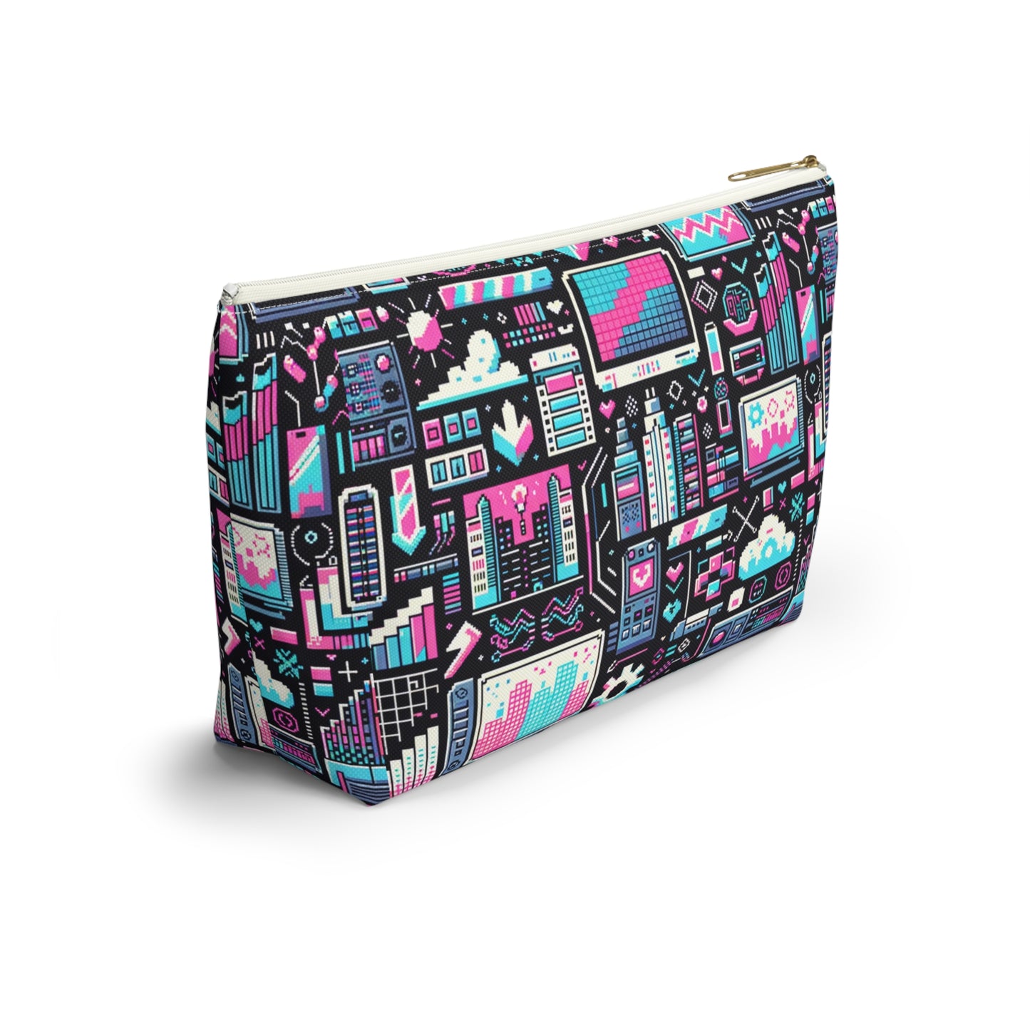 Digital Rebellion Youthful Streetwear with a Rebellious Digital Twist Accessory Pouch W T-bottom - 8404 Design-71