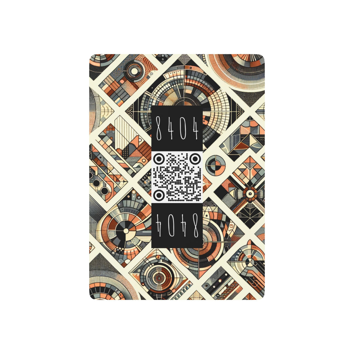 Tech Illusion Graphics Futuristic Artistry Poker Playing Cards - 8404 Design-50 B