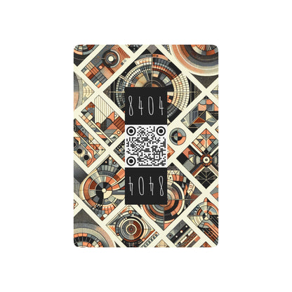 Tech Illusion Graphics Futuristic Artistry Poker Playing Cards - 8404 Design-50 B
