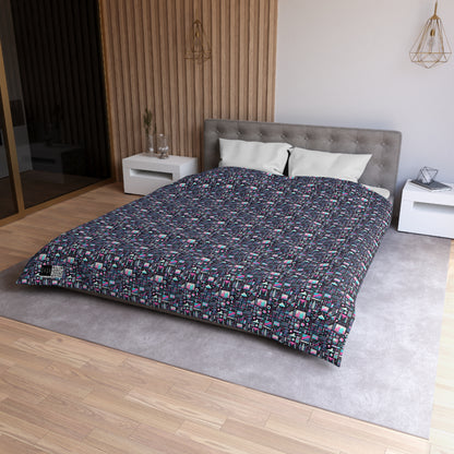 Digital Rebellion Youthful Streetwear with a Rebellious Digital Twist Microfiber Duvet Cover - 8404 Design-71