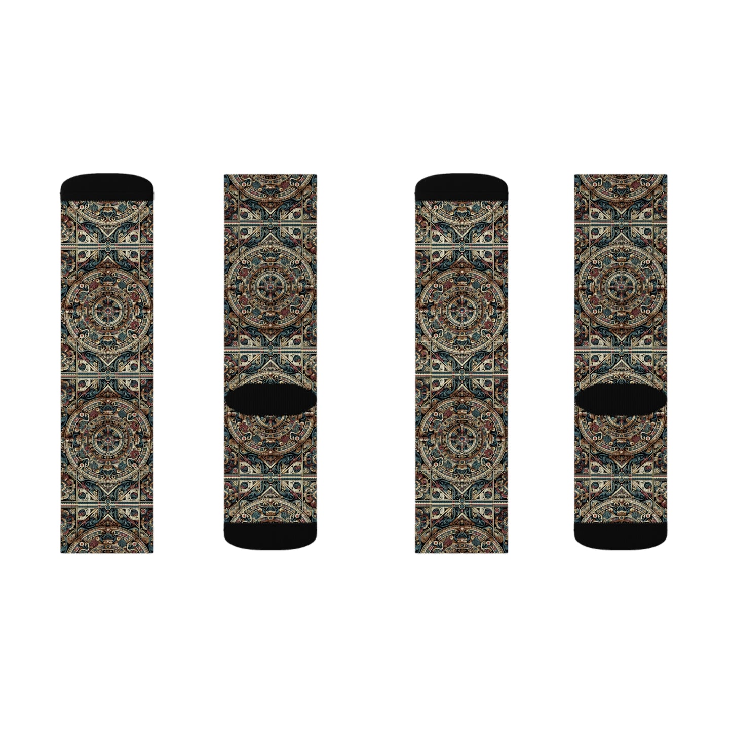 Urban Renaissance Historical Fusion With Street Edge Sublimation Socks - 8404 Design-57