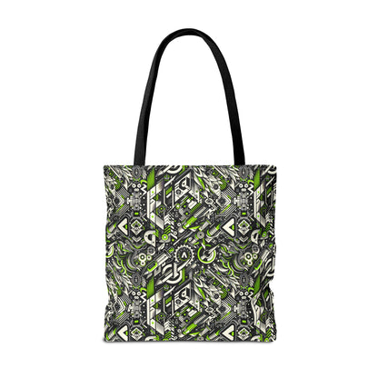 Graffiti Tech Fusion Bold Streetwear Fusion Tote Bag - 8404 Design-59
