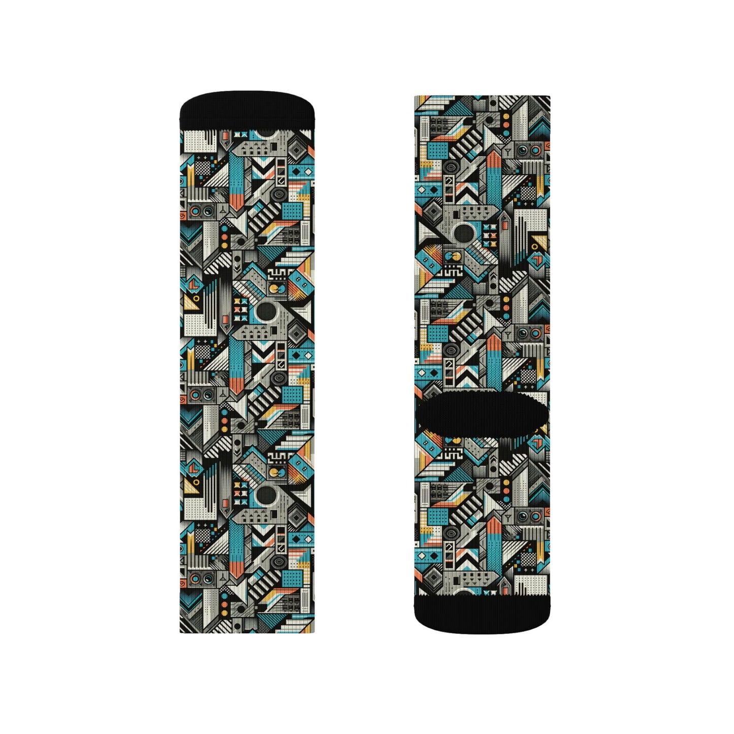 Digital Street Art Urban Street Style Sublimation Socks - 8404 Design-81
