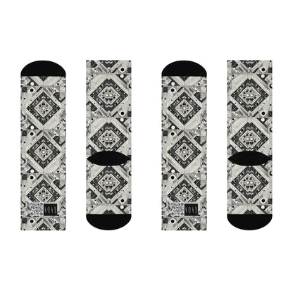 Tech Minimalism Minimalist Tech Cushioned Crew Socks - 8404 Design-54