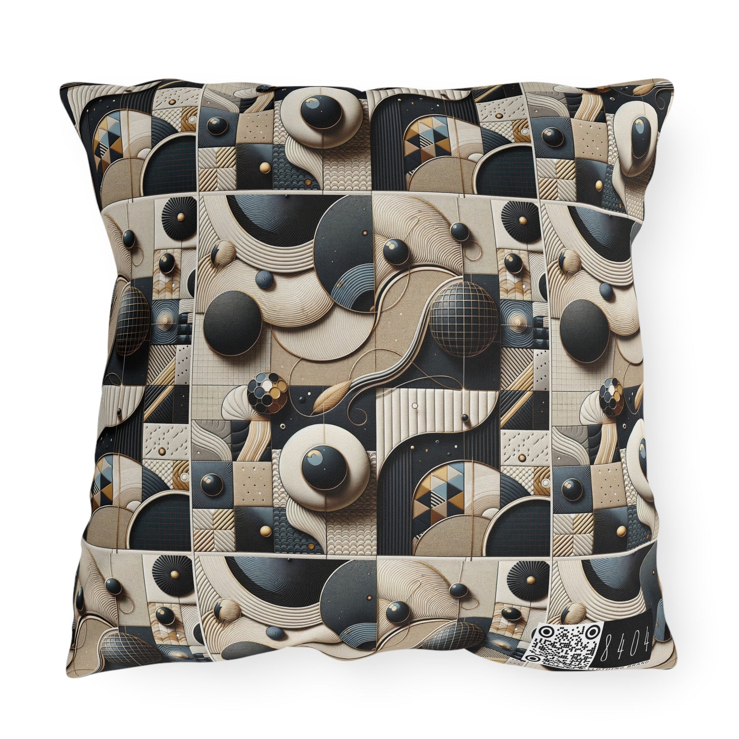 Tech-forward Luxe Streetwear Tech Luxe Fusion Outdoor Pillow - 8404 Design-71