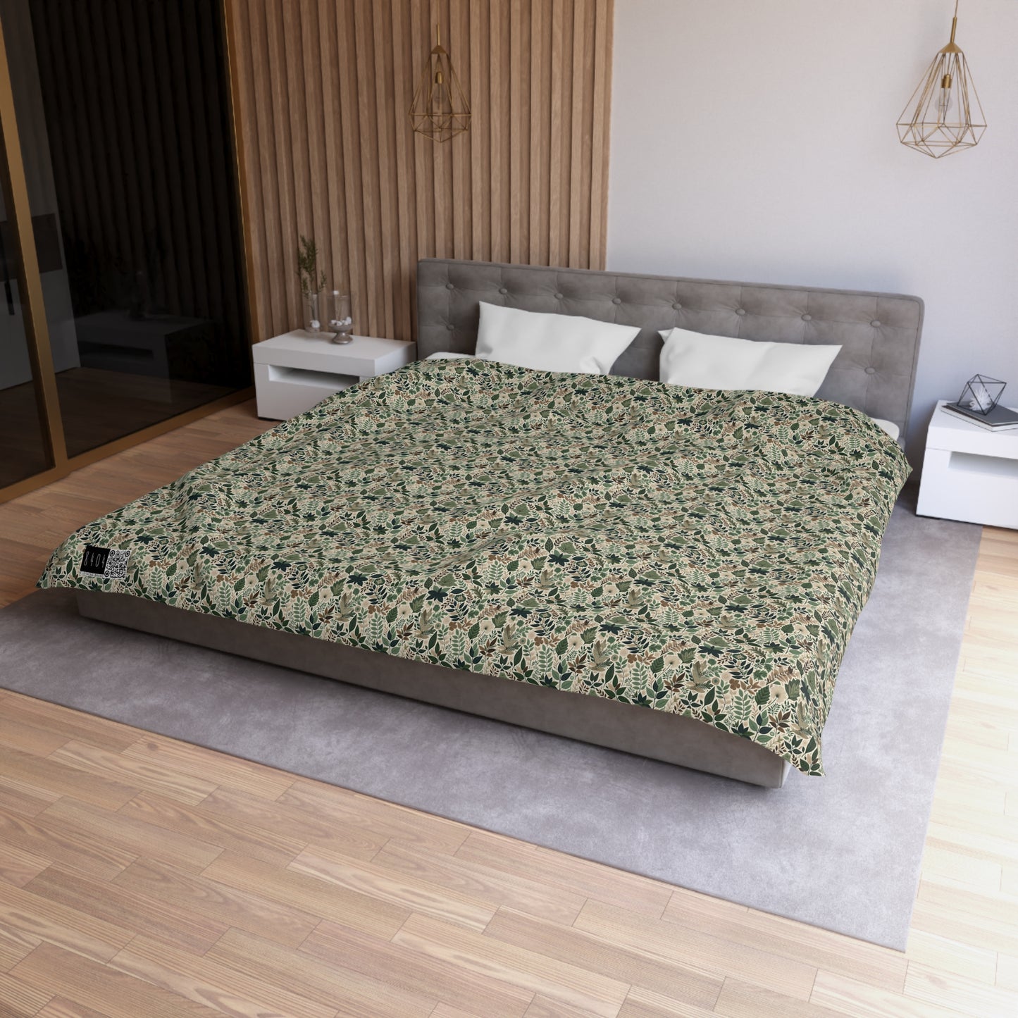 Streetwear Sustainability Environmentally Conscious Streetwear with a Natural Aesthetic Microfiber Duvet Cover - 8404 Design-57