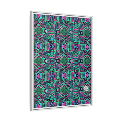 Digital Glitch Vibes Tech-Inspired Streetwear Matte Canvas, Framed (multi-Color) - 8404 Design-71 A