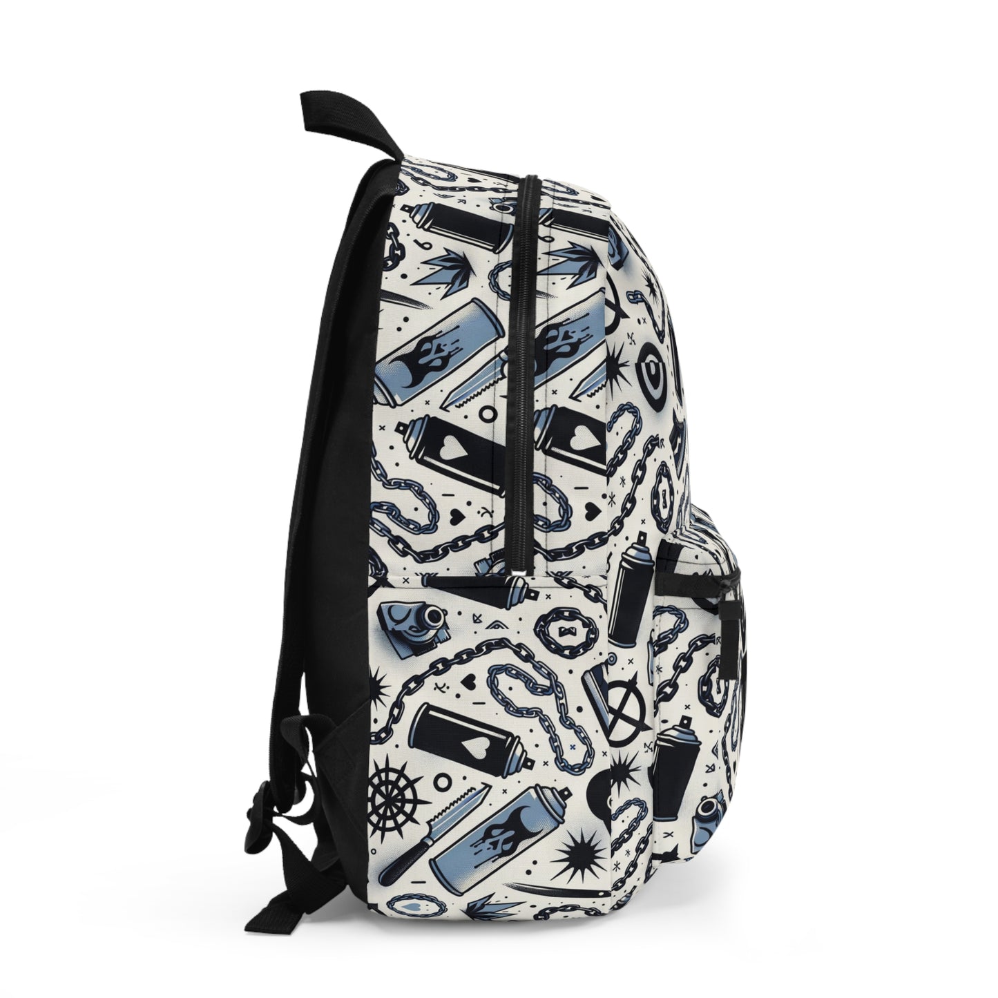 Cultural Rebellion Graphics Edgy and Rebellious With a Hint of Nostalgia Backpack - 8404 Design-57