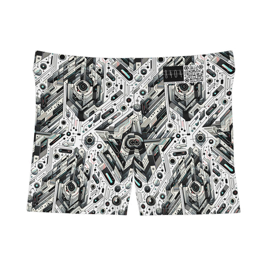 Tech-Infused Streetwear Tech-Forward Minimalism Women's Shorts - 8404 Design-51