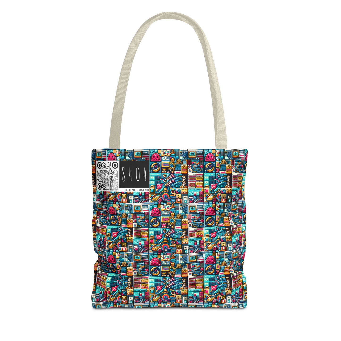 Digital Pop Culture Mashup Maximalist Pop Tote Bag - 8404 Design-47