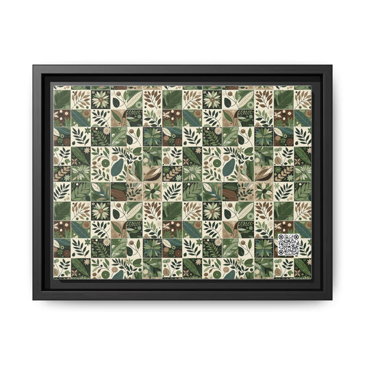 Streetwear Sustainability Environmentally Conscious Streetwear with a Natural Aesthetic Matte Canvas, Framed (multi-color) - 8404 Design-57 A