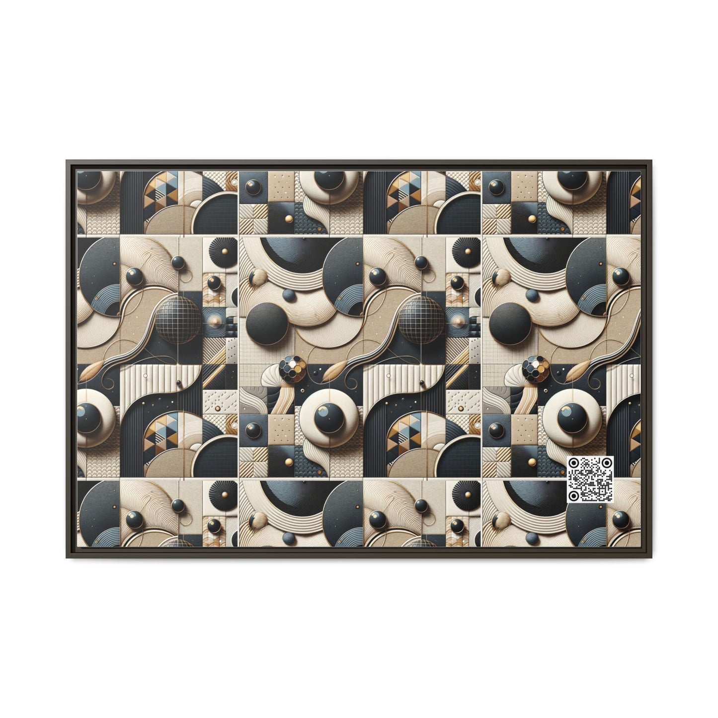 Tech-forward Luxe Streetwear Tech Luxe Fusion Matte Canvas, Framed (multi-color) - 8404 Design-71 A