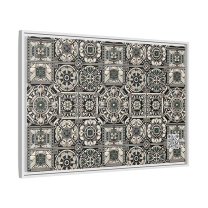 Cyber Garden Party Tech Garden Extravaganza Matte Canvas, Framed (multi-Color) - 8404 Design-45 A