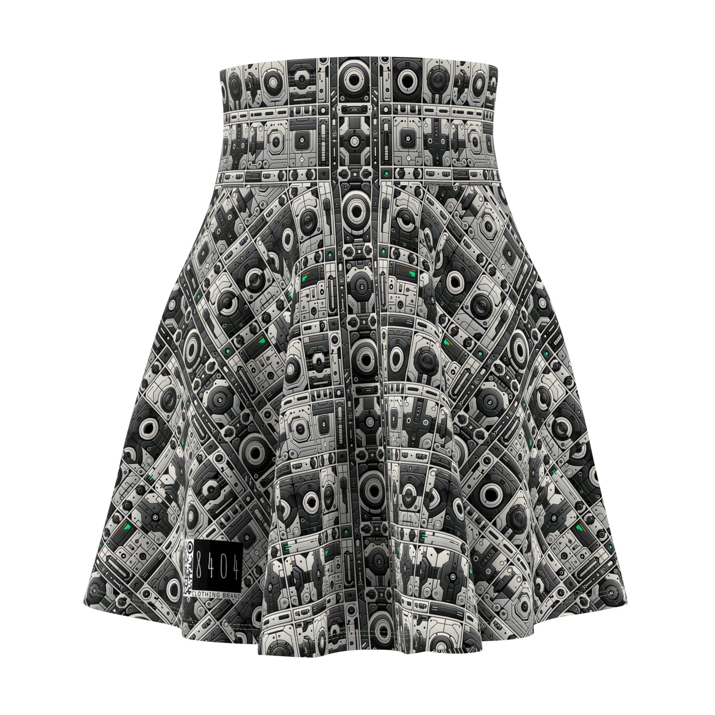 Tech Utility Aesthetics Tech-Forward Minimalism Women's Skater Skirt - 8404 Design-60