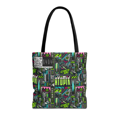 Tech-Forward Graphics Tech-Inspired Streetwear Tote Bag - 8404 Design-46
