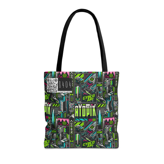 Tech-Forward Graphics Tech-Inspired Streetwear Tote Bag - 8404 Design-46