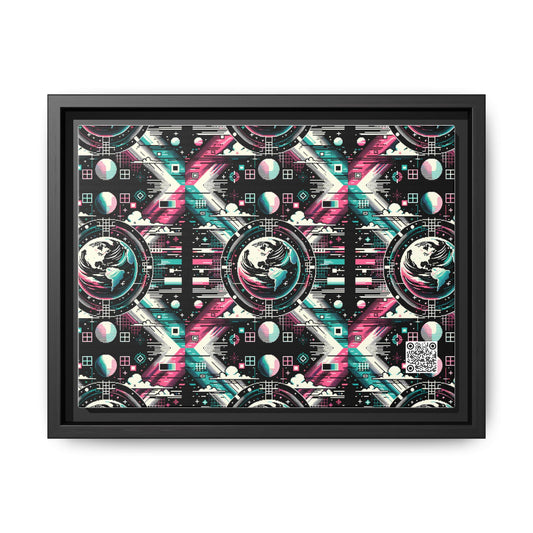 Digital Artistry Digital-native Streetwear Matte Canvas, Framed (multi-color) - 8404 Design-62 A