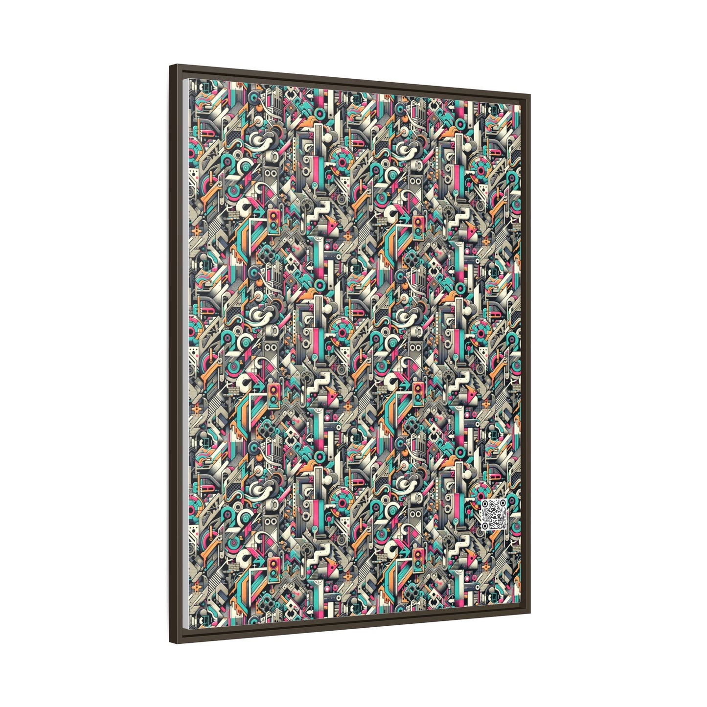 Digital Street Art Urban Street Style Matte Canvas, Framed (multi-color) - 8404 Design-74 A