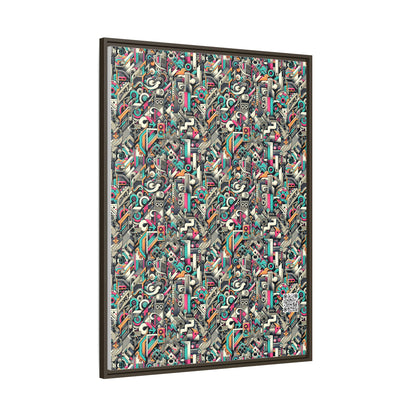 Digital Street Art Urban Street Style Matte Canvas, Framed (multi-color) - 8404 Design-74 A