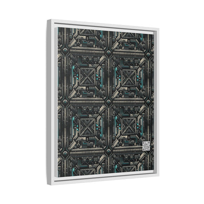 Tech Noir Futuristic Tech Aesthetic with a Dark Twist Matte Canvas, Framed (multi-color) - 8404 Design-59 A