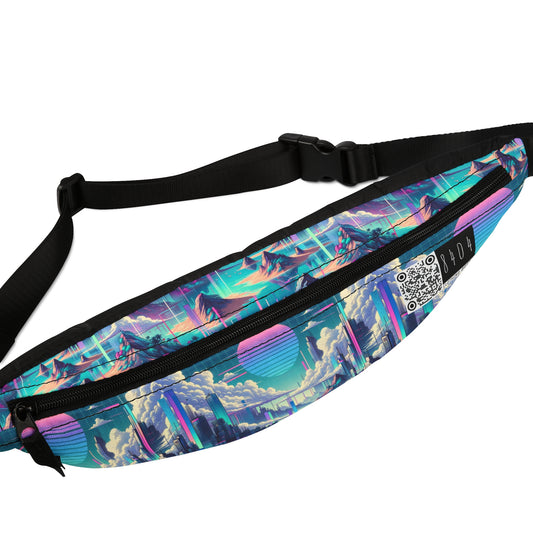 Digital Dreamscapes Digitally-Inspired Streetwear With a Dreamy, Surreal Twist Fanny Pack - 8404 Design-53