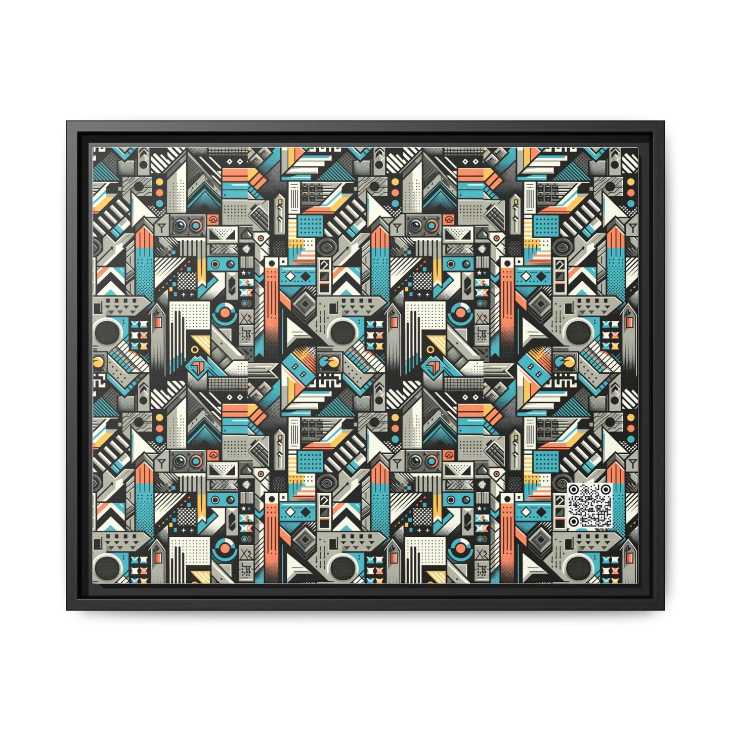 Digital Street Art Urban Street Style Matte Canvas, Framed (multi-color) - 8404 Design-81 A