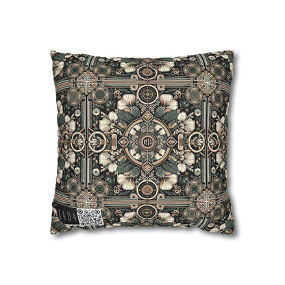 Cyber Garden Party Tech Garden Extravaganza Spun Polyester Square Pillowcase - 8404 Design-66
