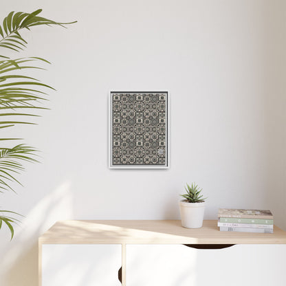 Cyber Garden Party Tech Garden Extravaganza Matte Canvas, Framed (multi-Color) - 8404 Design-45 A