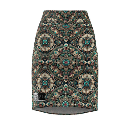 Neo-Dandyism Modern Dandy Streetwear Women's Pencil Skirt - 8404 Design-56