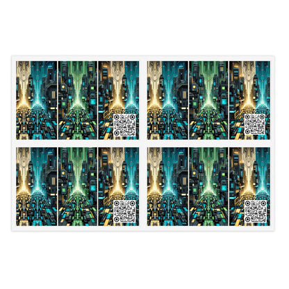 Cyber Punk Graphics Tech-Inspired Cyberpunk Sticker Sheets - 8404 Design-67