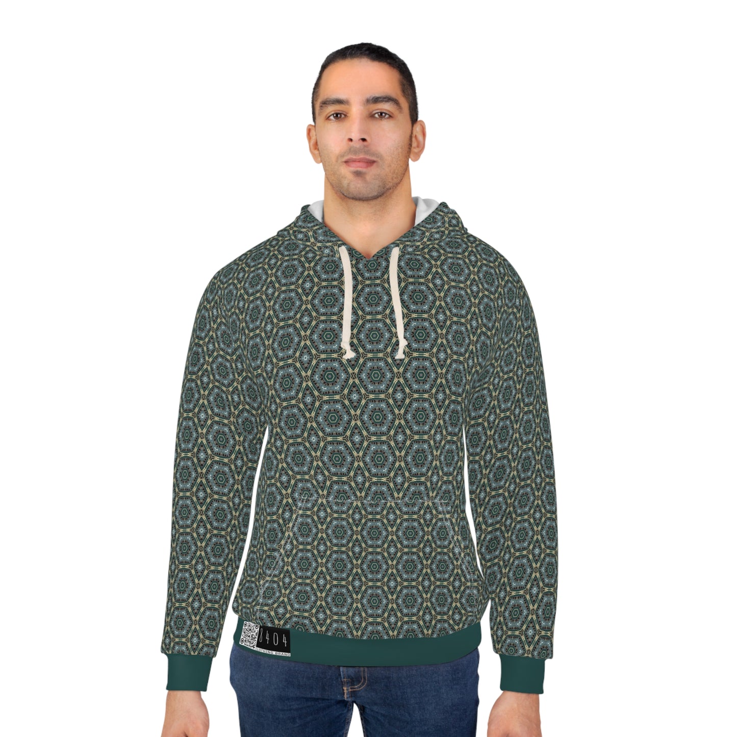 8404 Unisex Adult "Green Outer Core" Fashion Pullover Hoodie