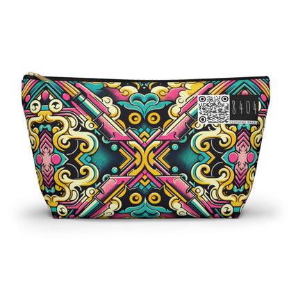 Neon Pop Art Revival Pop Culture Retro Accessory Pouch W T-Bottom - 8404 Design-59