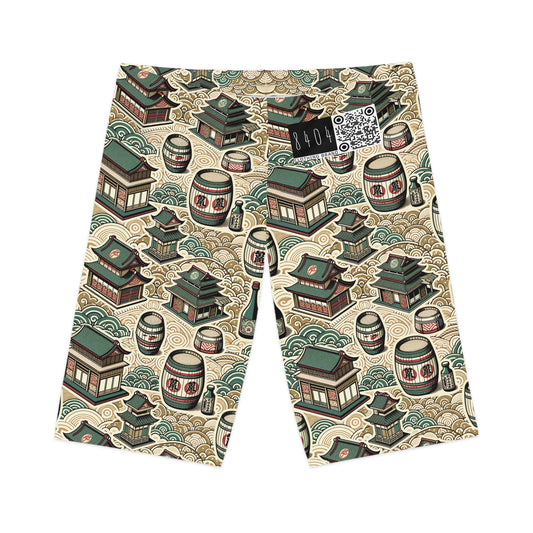 Cultural Artisanal Fusion Contemporary Cultural Elegance Women's Bike Shorts - 8404 Design-68