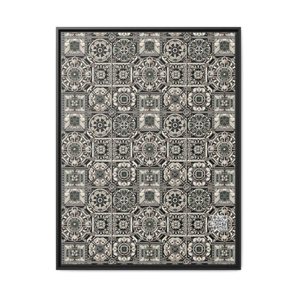 Cyber Garden Party Tech Garden Extravaganza Matte Canvas, Framed (multi-Color) - 8404 Design-45 A
