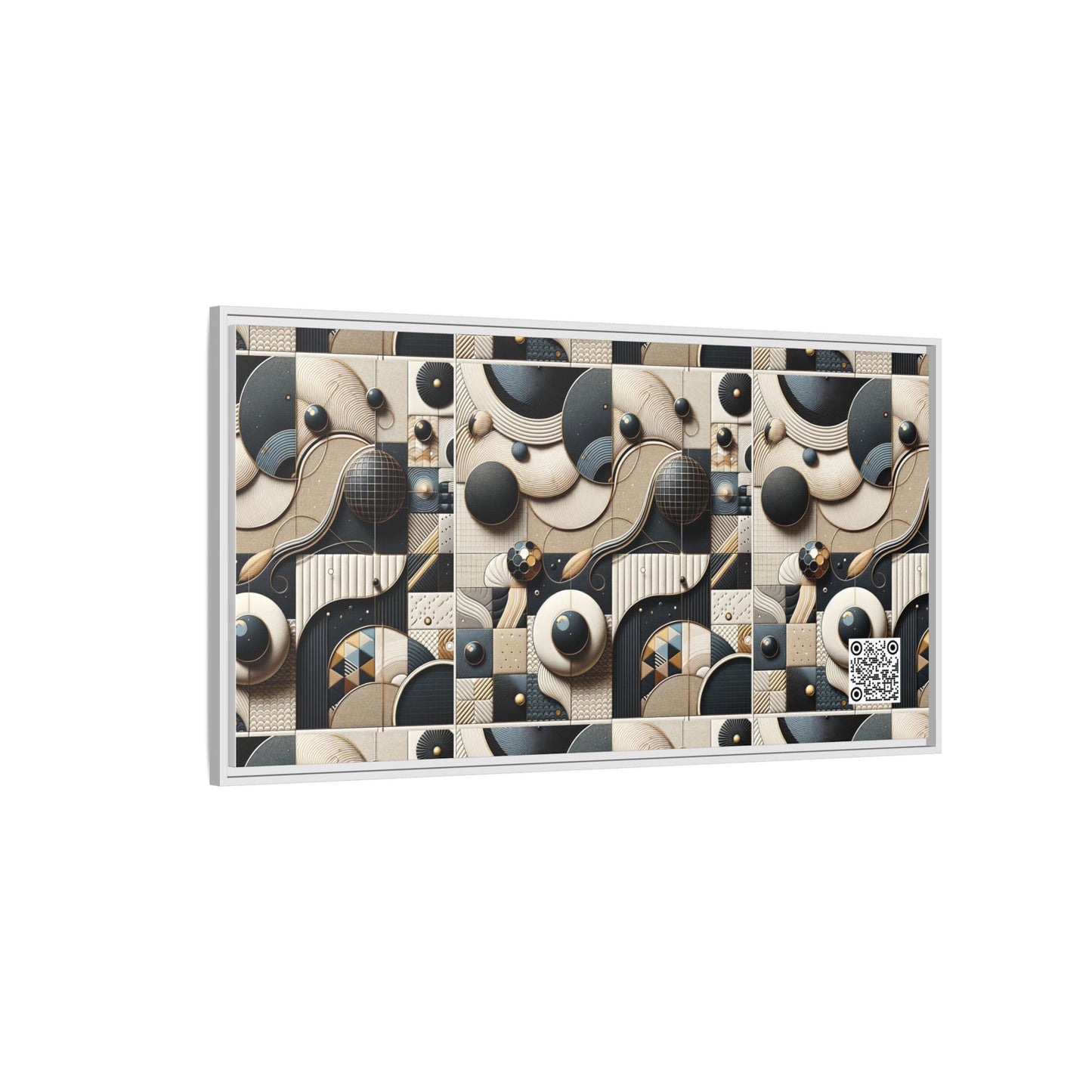 Tech-forward Luxe Streetwear Tech Luxe Fusion Matte Canvas, Framed (multi-color) - 8404 Design-71 B