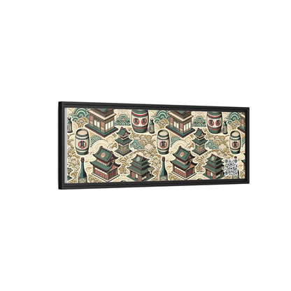 Cultural Artisanal Fusion Contemporary Cultural Elegance Matte Canvas, Framed (multi-Color) - 8404 Design-68 B