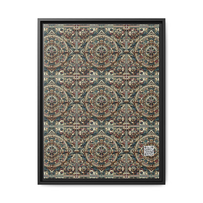 Urban Renaissance Historical Fusion With Street Edge Matte Canvas, Framed (multi-Color) - 8404 Design-57 A