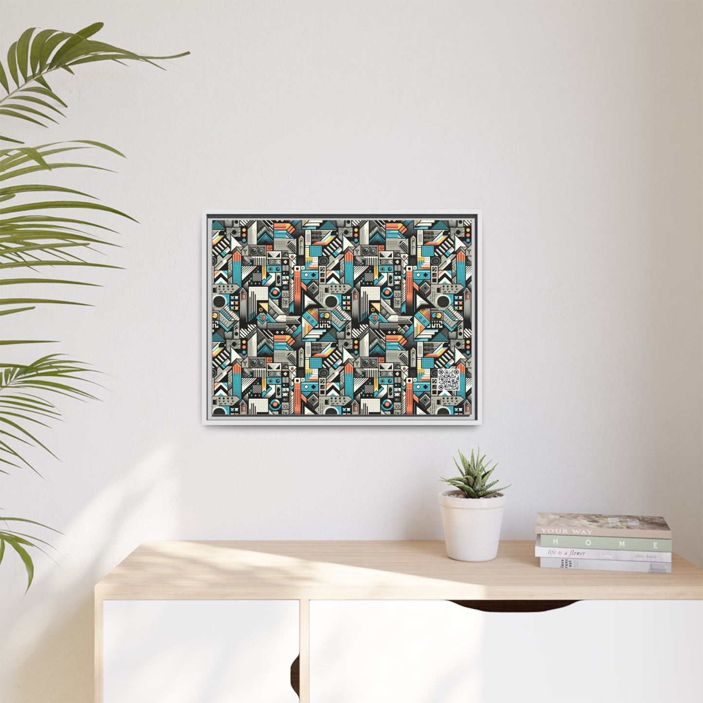 Digital Street Art Urban Street Style Matte Canvas, Framed (multi-color) - 8404 Design-81 A