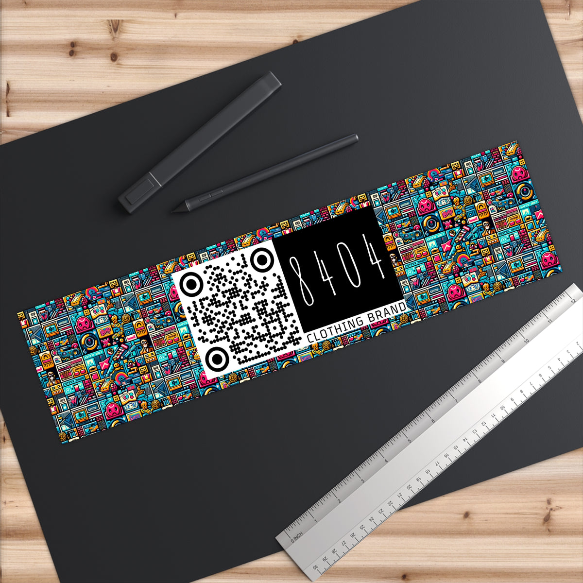 Digital Pop Culture Mashup Maximalist Pop Bumper Sticker - 8404 Design-47