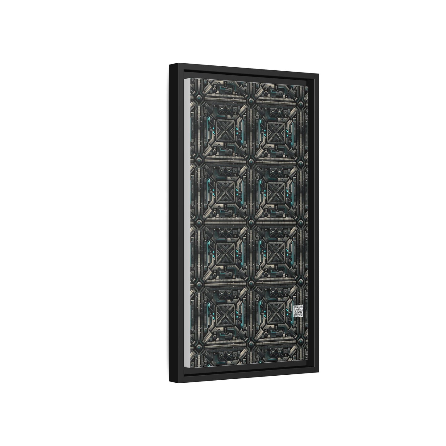 Tech Noir Futuristic Tech Aesthetic with a Dark Twist Matte Canvas, Framed (multi-color) - 8404 Design-59 B