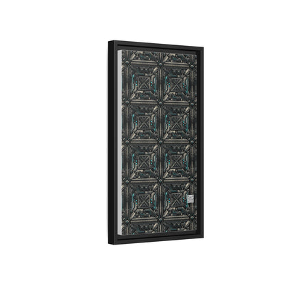 Tech Noir Futuristic Tech Aesthetic with a Dark Twist Matte Canvas, Framed (multi-color) - 8404 Design-59 B